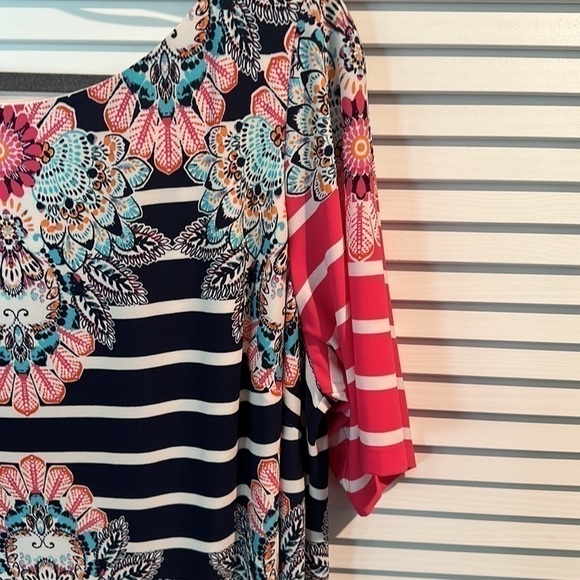 Guc Beautiful Floral Summer Short Sleeves Dress by ELIZA J. Size 18W. - Picture 2 of 7